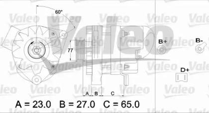 Valeo 433452 Alternator assy Valeo 433452 Alternator assy