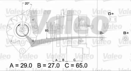 Valeo 433459 Alternator assy Valeo 433459 Alternator assy