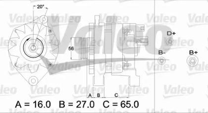 Valeo 433468 Alternator assy