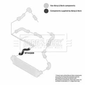 Borg & Beck BTH1089 Патрубок інтеркулера Borg & Beck BTH1089 Патрубок інтеркулера