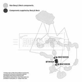 Borg & Beck BTH1164 Патрубок інтеркулера Borg & Beck BTH1164 Патрубок інтеркулера