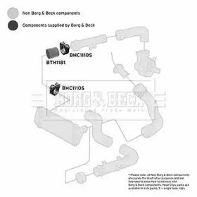 Borg & Beck BTH1181 Патрубок інтеркулера Borg & Beck BTH1181 Патрубок інтеркулера