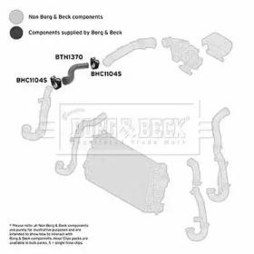 Borg & Beck BTH1370 Патрубок інтеркулера