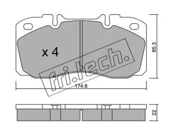 Fri.Tech. 277.0 Brake pads Fri.Tech. 277.0 Brake pads
