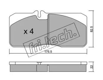 Fri.Tech. 280.0 Brake pads Fri.Tech. 280.0 Brake pads