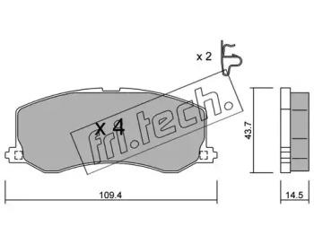 Fri.Tech. 432.0 Brake pads