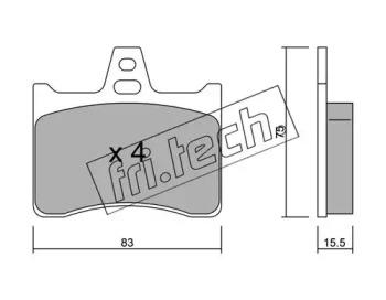 Fri.Tech. 547.0 Brake pads Fri.Tech. 547.0 Brake pads