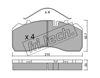 Fri.Tech. 600.0 Brake pads Fri.Tech. 600.0 Brake pads