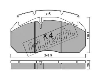 Fri.Tech. 602.0 Brake pads Fri.Tech. 602.0 Brake pads