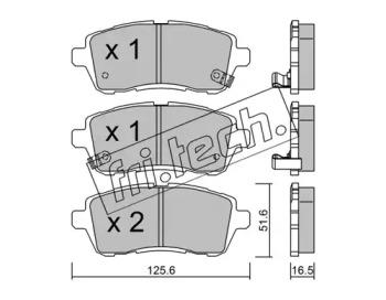 Fri.Tech. 809.1 Brake pads Fri.Tech. 809.1 Brake pads