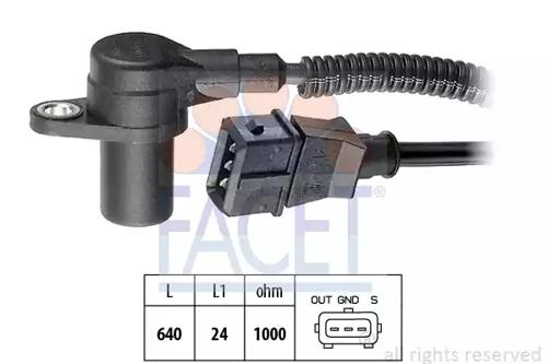 Facet 9.0301 Sensor assy crankshaft position