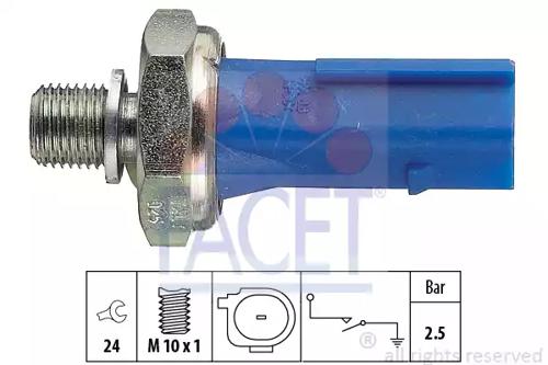 Facet 7.0192 Sensor assy oil pressure Facet 7.0192 Sensor assy oil pressure