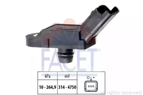 Facet 10.3164 Sensor assy vacuum