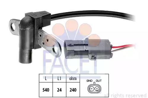 Facet 9.0016 Sensor assy crankshaft position Facet 9.0016 Sensor assy crankshaft position