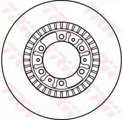 TRW DF4077 Brake disc