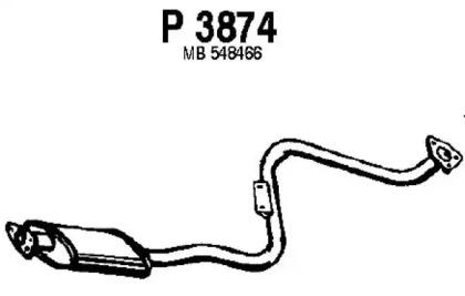 Fenno P3874 Muffler assy front