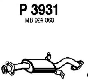Fenno P3931 Muffler assy front Fenno P3931 Muffler assy front