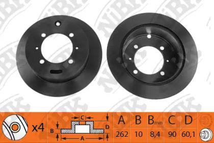 NIBK RN1158 Диск гальмівний NIBK RN1158 Диск гальмівний