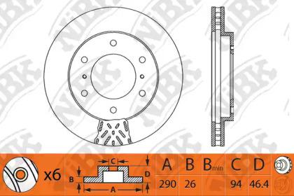 NIBK RN1188 Brake disc NIBK RN1188 Brake disc