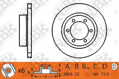 NIBK RN1249 Brake disc NIBK RN1249 Brake disc