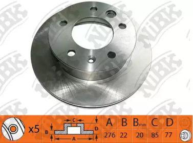 NIBK RN1388 Диск тормозной