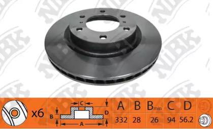 NIBK RN1400 Brake disc NIBK RN1400 Brake disc