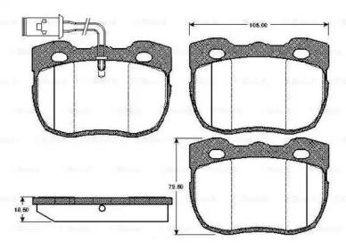 Bosch 0 986 TB2 150 Brake pads