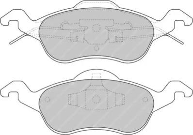 Ferodo FCP1318R Колодки гальмівні Ferodo FCP1318R Колодки гальмівні