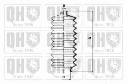 Quinton Hazell QG1203 Пильник рульової рейки Quinton Hazell QG1203 Пильник рульової рейки