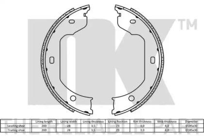 NK 2715695 Brake pads