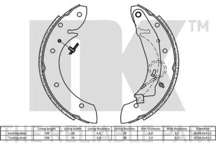 NK 2719598 Brake pads
