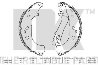NK 2723725 Brake pads NK 2723725 Brake pads