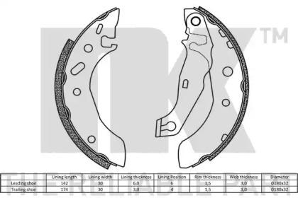 NK 2725586 Brake pads NK 2725586 Brake pads