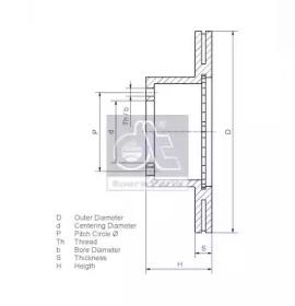 Diesel Technic 4.63995 Brake disc