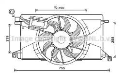 Prasco FD7608 Fan and motor assy Prasco FD7608 Fan and motor assy