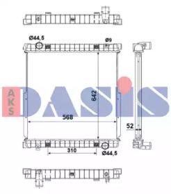 AKS Dasis 400044N Радіатор AKS Dasis 400044N Радіатор