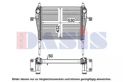 AKS Dasis 407015N Радіатор інтеркулера