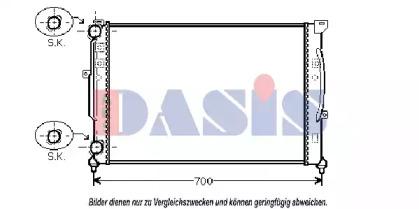 AKS Dasis 480026N Радіатор охолодження двигуна AKS Dasis 480026N Радіатор охолодження двигуна