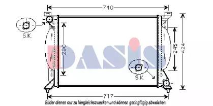 AKS Dasis 480041N Радіатор AKS Dasis 480041N Радіатор