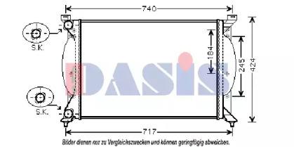 AKS Dasis 480064N Радіатор AKS Dasis 480064N Радіатор