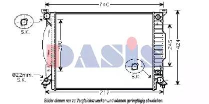 AKS Dasis 480068N Радіатор AKS Dasis 480068N Радіатор