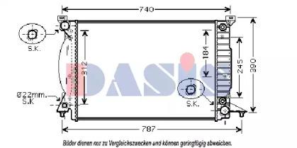 AKS Dasis 480069N Радіатор AKS Dasis 480069N Радіатор