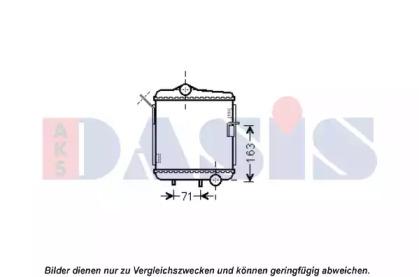 AKS Dasis 480076N Радіатор AKS Dasis 480076N Радіатор