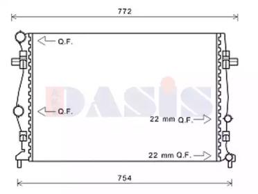 AKS Dasis 480092N Радіатор AKS Dasis 480092N Радіатор