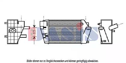 AKS Dasis 487220N Радиатор интеркуллера