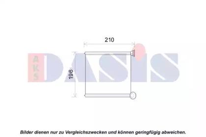 AKS Dasis 489011N Радіатор обігрівача салону