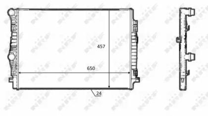 NRF 58392 Радіатор охолодження двигуна