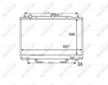 NRF 58448 Радіатор