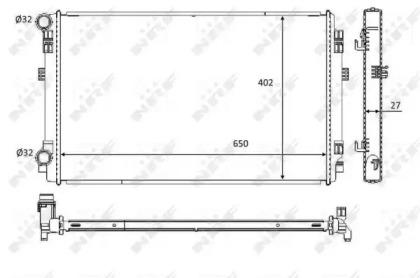 NRF 58453 Радіатор NRF 58453 Радіатор