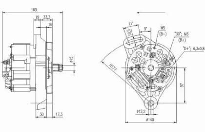 Remy 19025762 Alternator assy